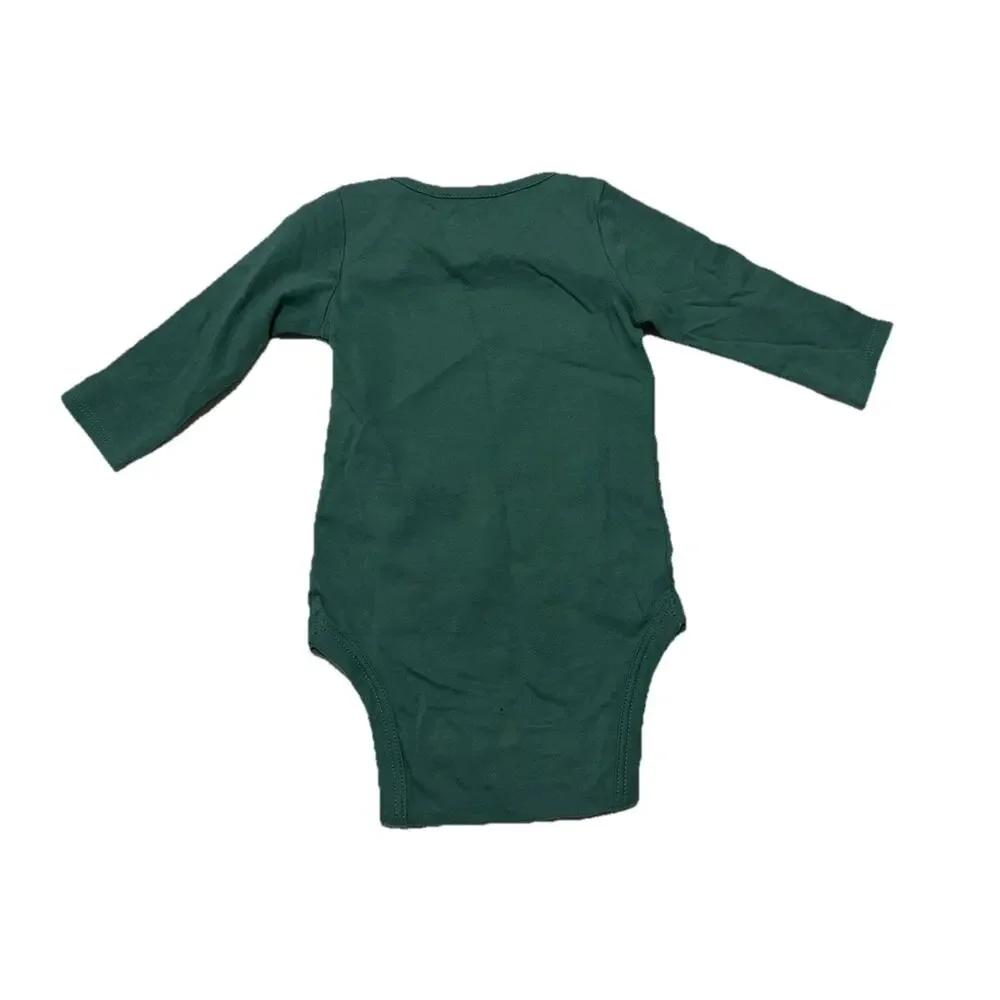 Life Is Good Baby Grinch Who-ville Or Bust One Piece Christmas Romper 3-6 Months